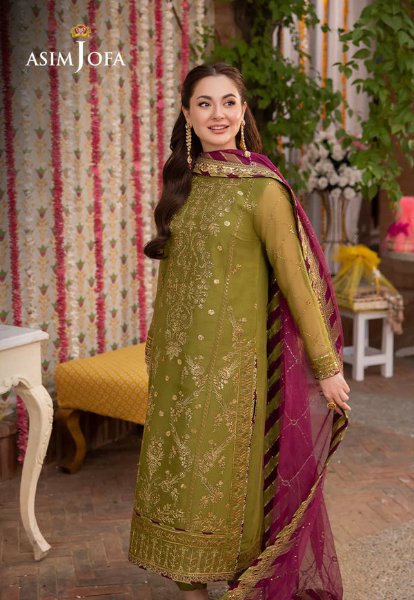Dhanak3PC Embroidered With Chiffon Embroidered Dupatta-243