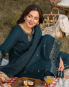 Lawn-3PC Embroidered Shirt with Organza Embroidered Dupatta 1350