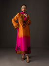 3 Piece Unstitched Embroidered and Printed SIlk Suit 228