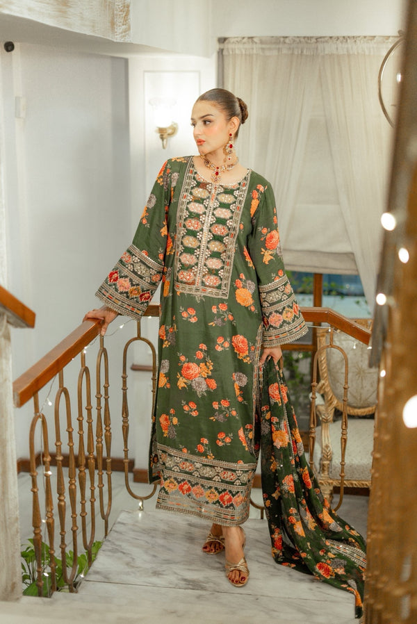 Luxury Silk 3 Piece Unstitched 262