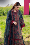 3PC DHANAK EMBROIDERED SHIRT WITH CHAFOONEMBROIDERED DUPATA AND TROUSER - 677