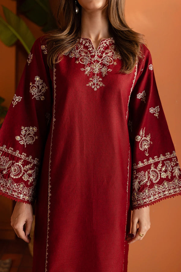 Dhanak - 2PC Embroidered Unstitch- 240